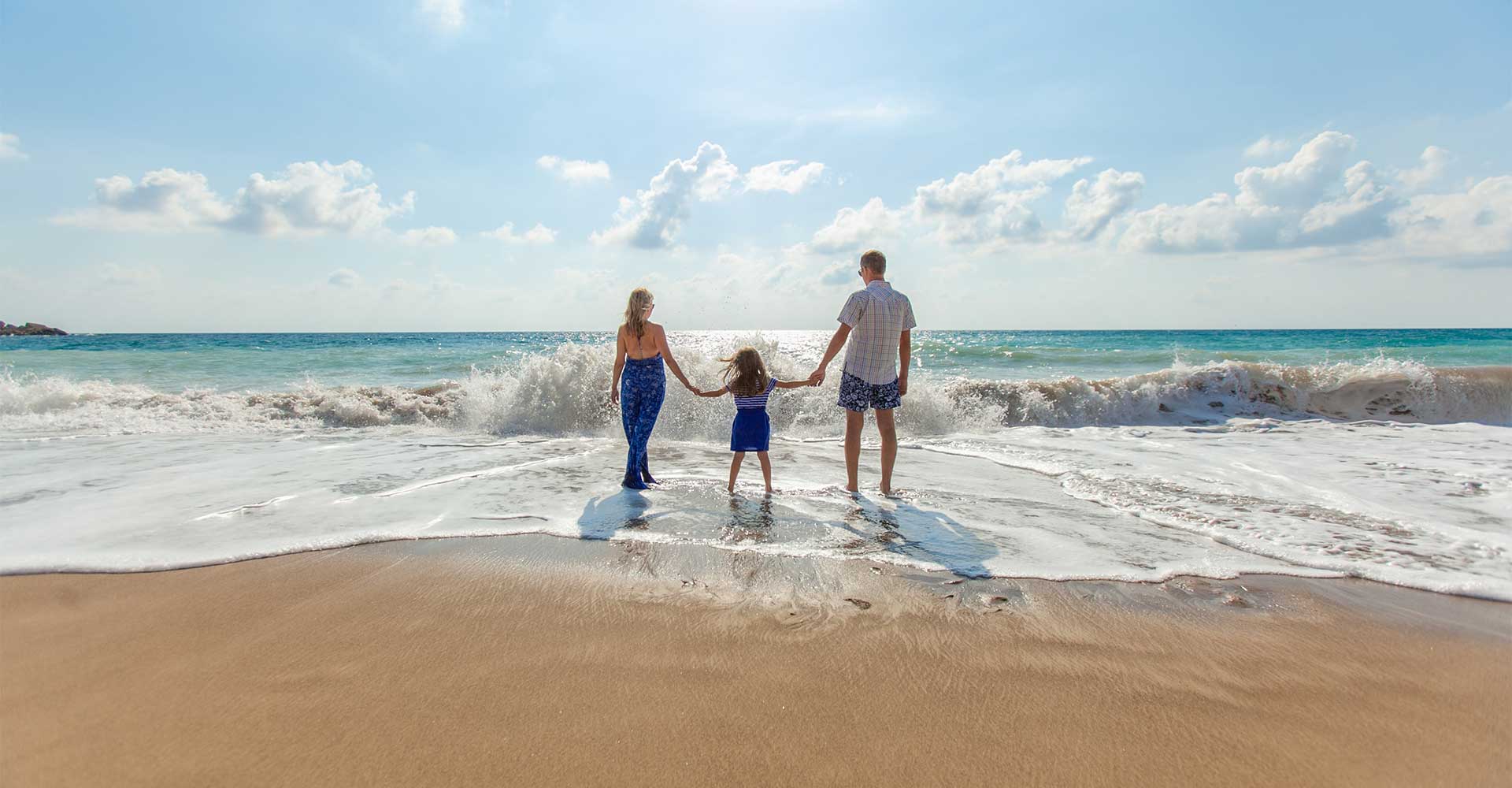 Family on a beach